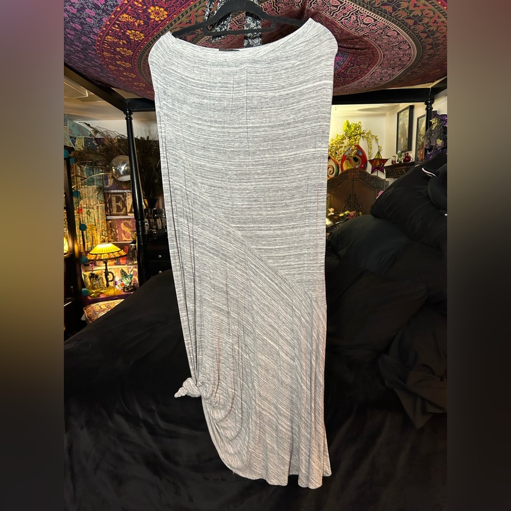 Mossimo Supply Co. Light Gray halter top Maxi T-shirt dress.🦋